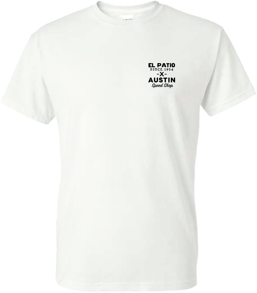 El Patio x Austin Speed Shop Artist Series T-Shirt (White)